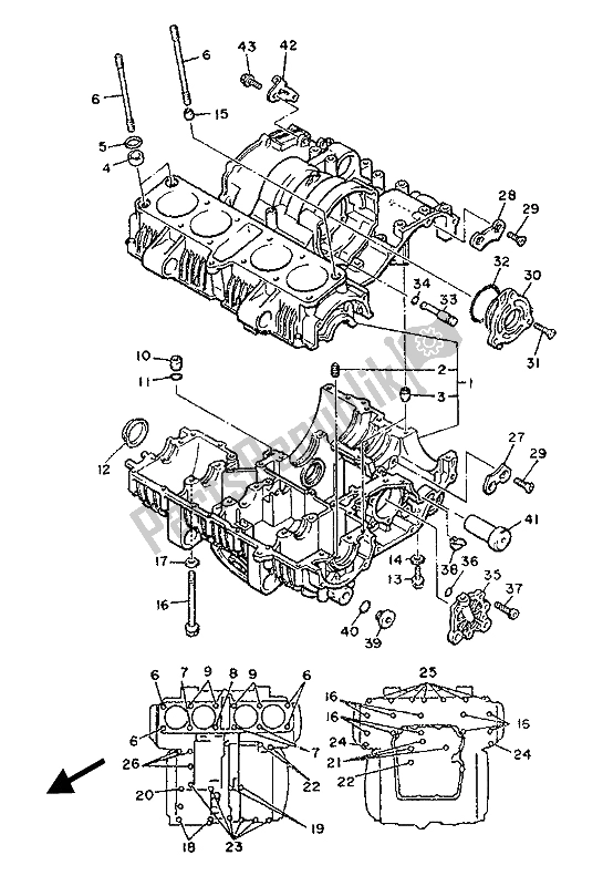 Wszystkie części do Korbowód Yamaha XJ 900F 1987