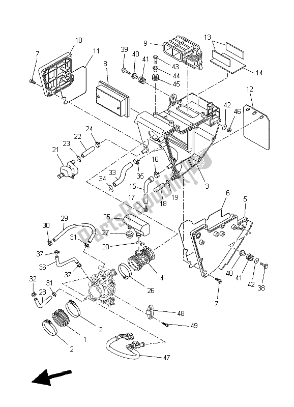 Tutte le parti per il Presa del Yamaha XT 660R 2009