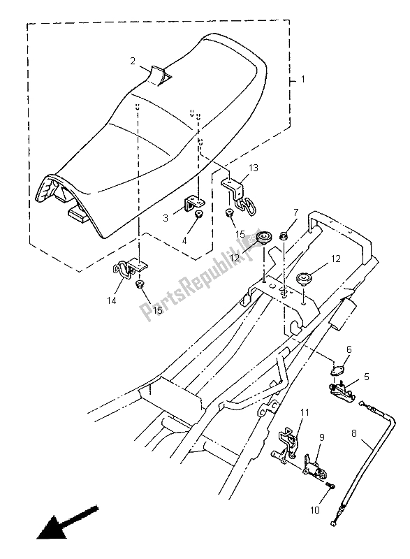 Wszystkie części do Siedzenie Yamaha XJ 900S Diversion 1998