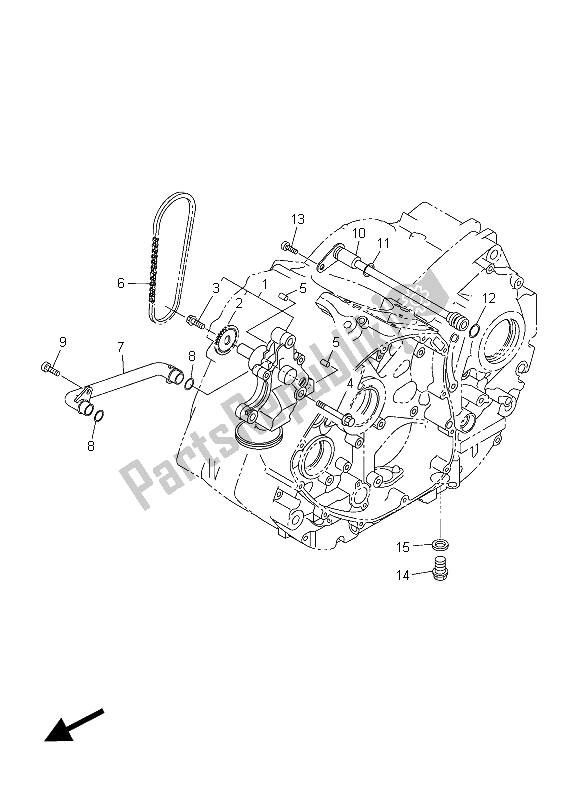 Tutte le parti per il Pompa Dell'olio del Yamaha XVS 950 CR 2015