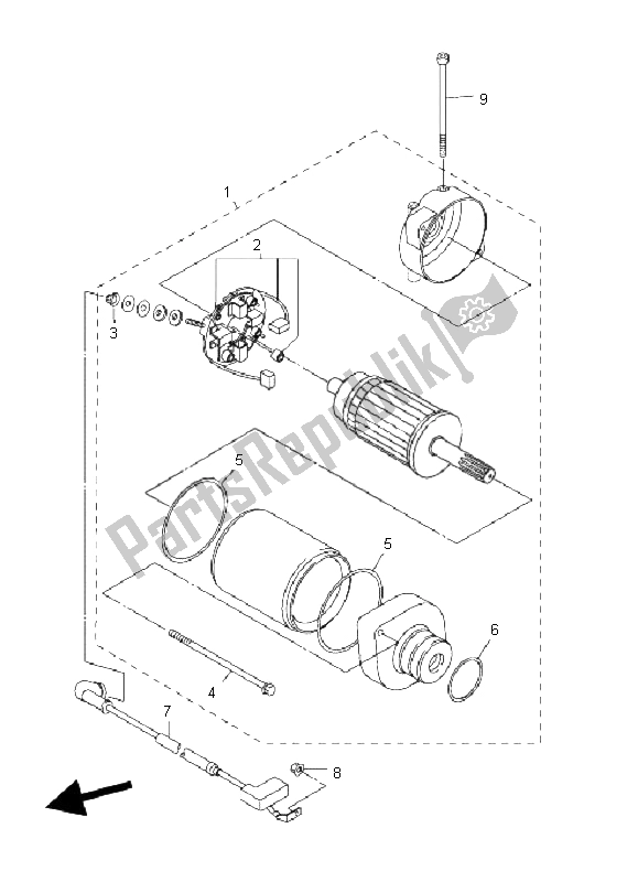 Tutte le parti per il Motore Di Avviamento del Yamaha FZ1 NA Fazer 1000 2009