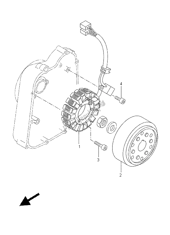 Toutes les pièces pour le Générateur du Yamaha VP 250 2015