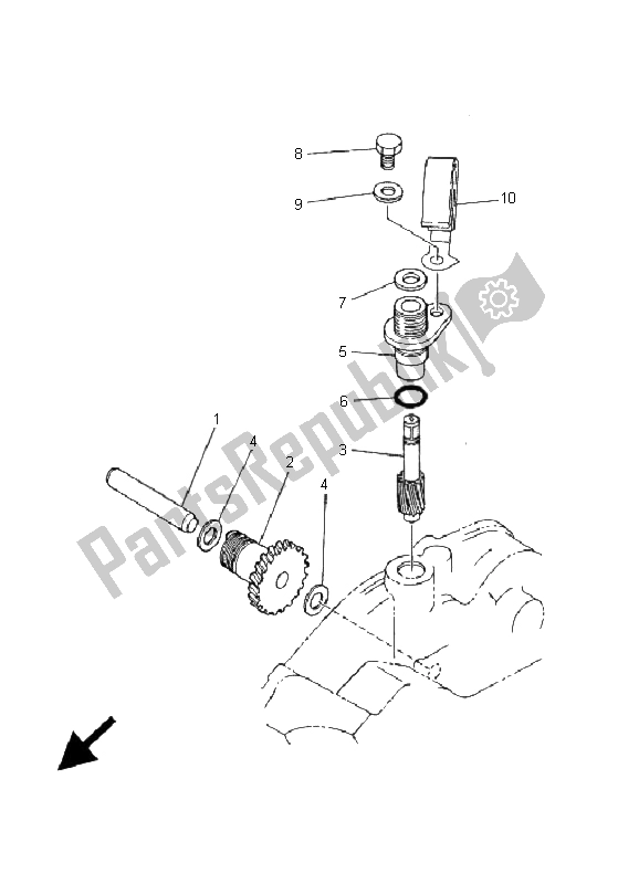 Toutes les pièces pour le Tachymètre du Yamaha TDR 125 2001