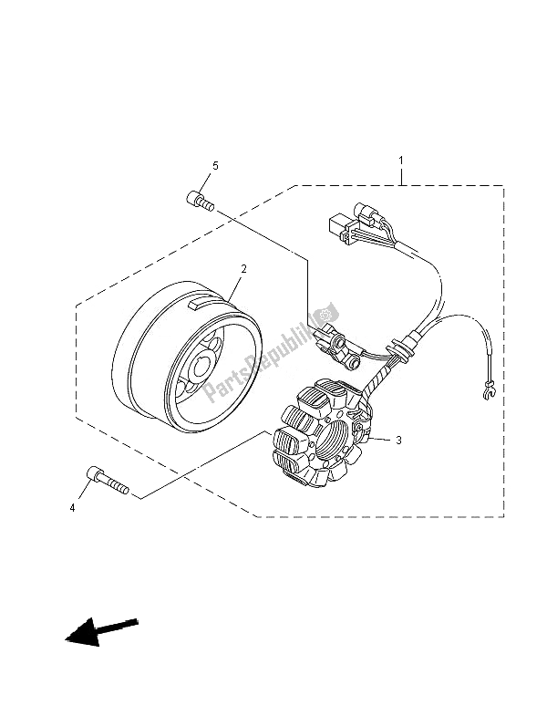 Wszystkie części do Generator Yamaha XT 125X 2007