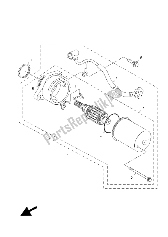 Toutes les pièces pour le Demarreur du Yamaha XF 50E 4T Giggle 2008