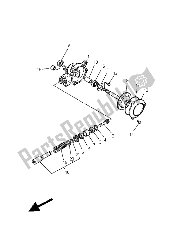 Todas las partes para Eje De Accionamiento de Yamaha PW 50 2000