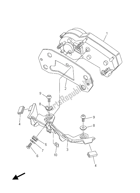 Todas las partes para Metro de Yamaha FZ8 N 800 2015