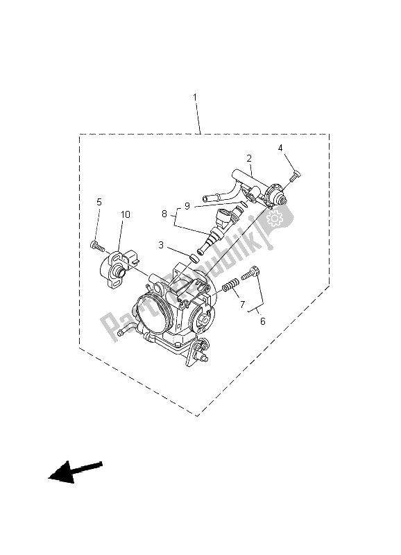 Tutte le parti per il Immissione 2 del Yamaha MT 03 660 2009