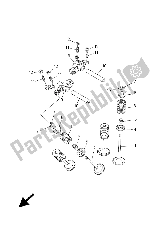 Tutte le parti per il Valvola del Yamaha XT 660X 2005