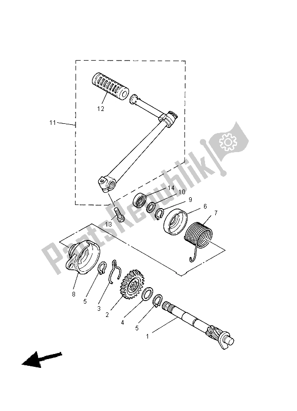 Wszystkie części do Rozrusznik Yamaha PW 80 2004