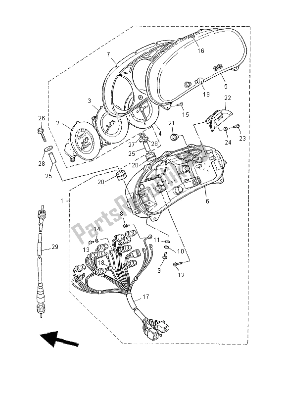 Tutte le parti per il Metro del Yamaha XJ 900S Diversion 2002