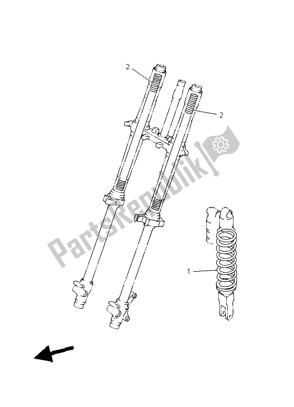 Wszystkie części do Alternatywa Dla Podwozia Yamaha YZ 85 SW LW 2010