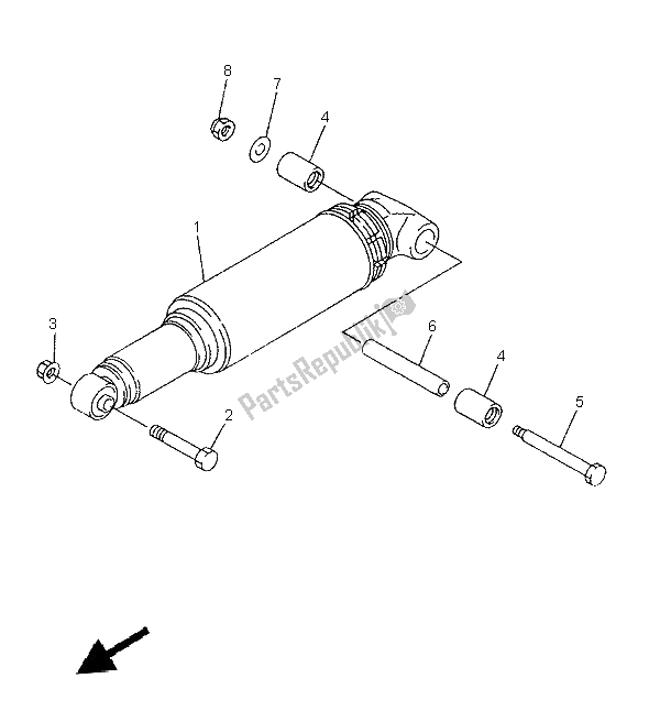 Todas las partes para Suspensión Trasera de Yamaha XVZ 1300A Royalstar 1997