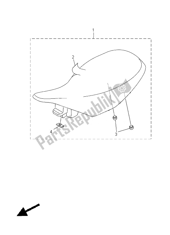 Todas las partes para Asiento de Yamaha YFM 250R Raptor 2013