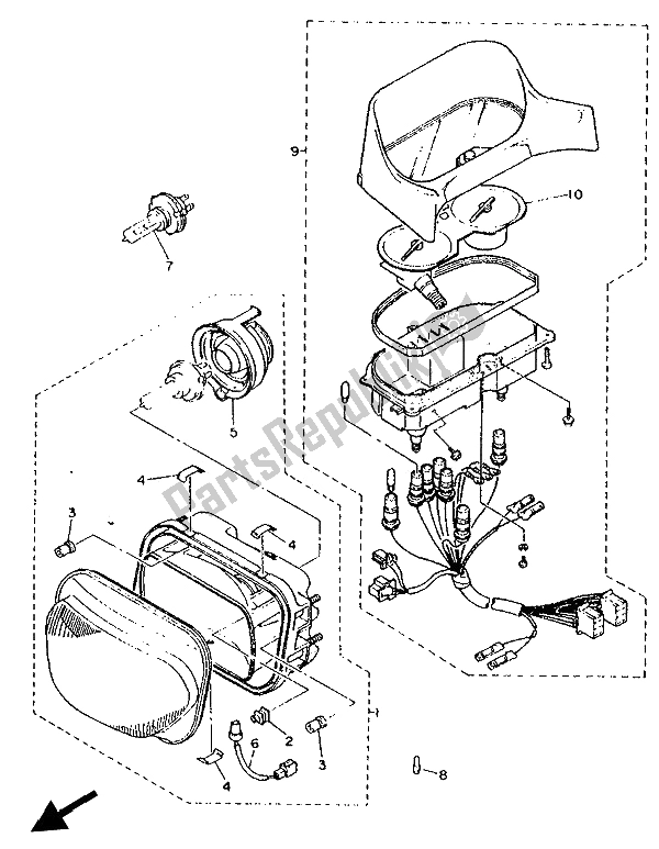 All parts for the Alternate (electrical) of the Yamaha XJ 600S Diversion 1993