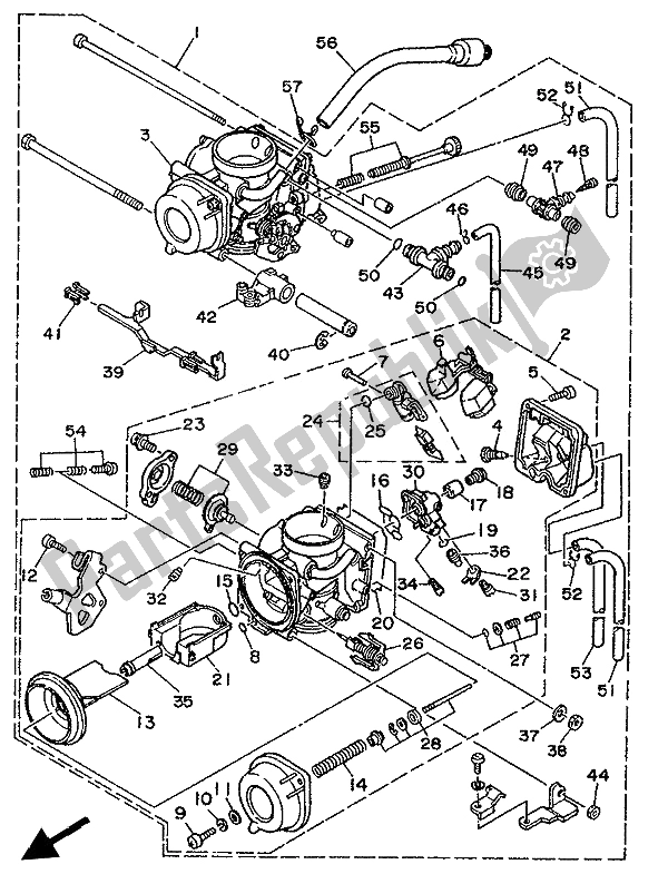 Todas las partes para Carburador de Yamaha XTZ 750 Supertenere 1994