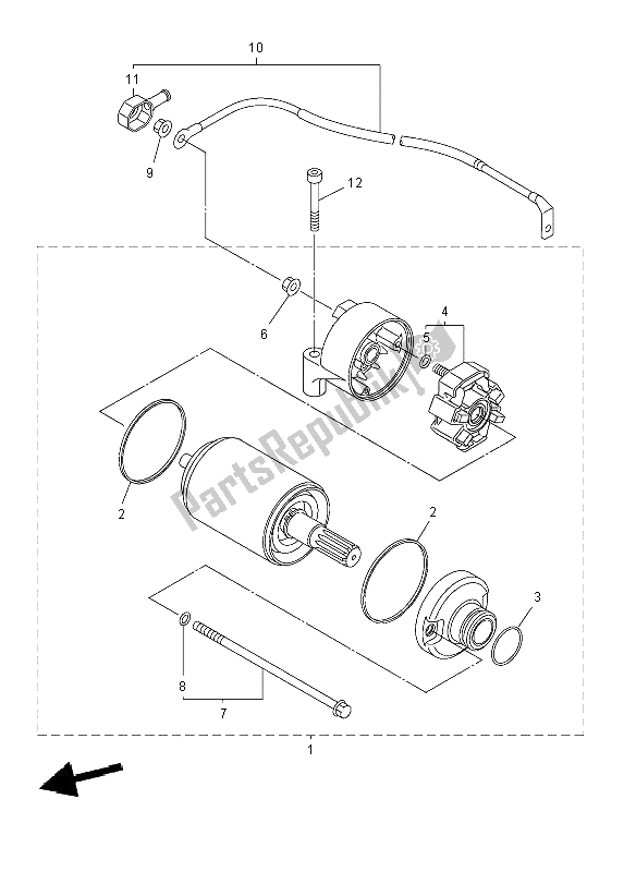 Alle onderdelen voor de Start De Motor van de Yamaha FZ8 S 800 2012