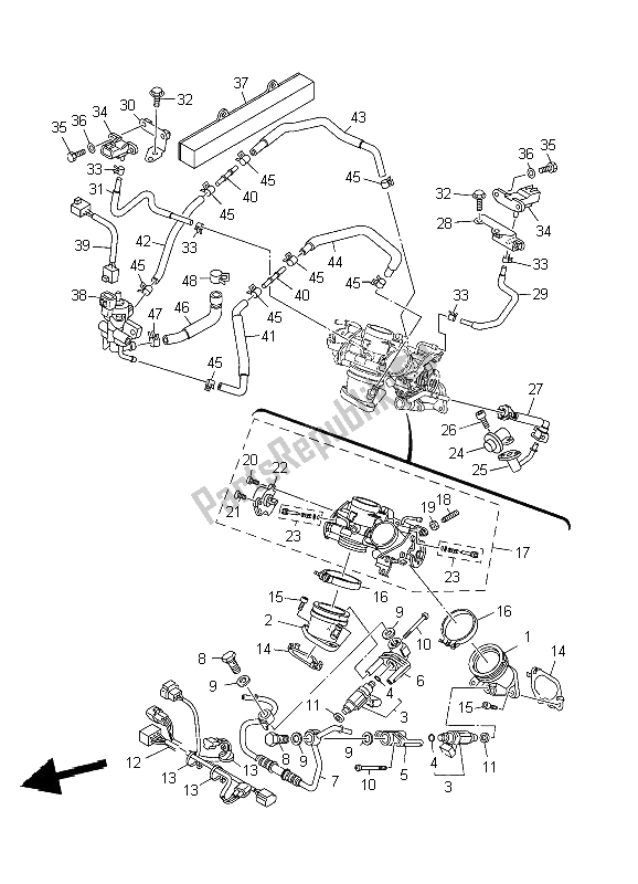 Todas las partes para Consumo de Yamaha XV 1900A Midnighst Star 2009