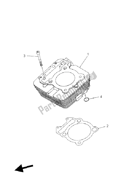 Todas las partes para Cilindro de Yamaha YBR 250 2011