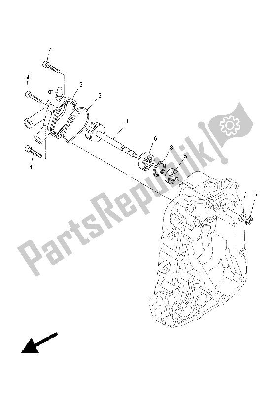 Toutes les pièces pour le Pompe à Eau du Yamaha YP 400R 2014