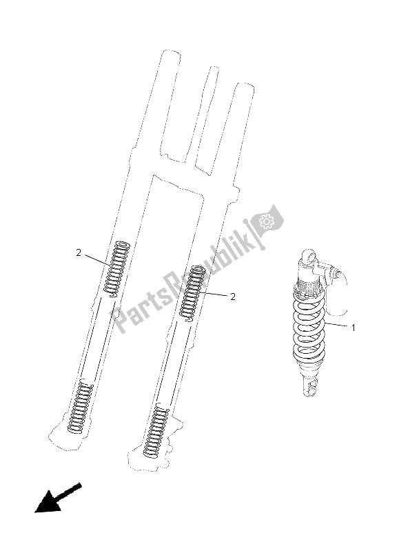 Todas las partes para Alternativo Para Chasis de Yamaha YZ 450F 2014