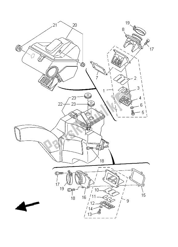 Tutte le parti per il Presa del Yamaha TZ 250 2002