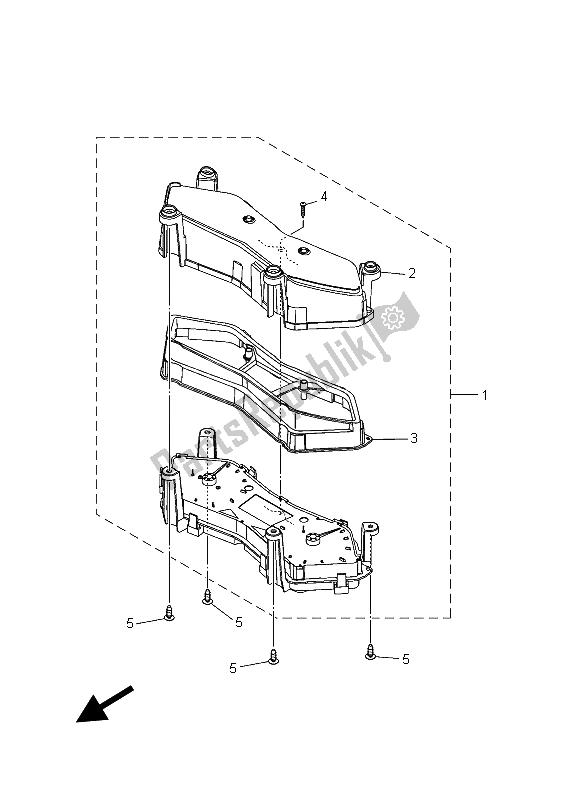 All parts for the Meter of the Yamaha XP 500 Dnms 2015