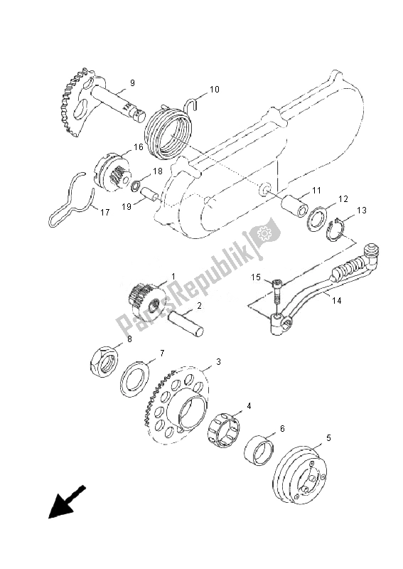 Toutes les pièces pour le Entrée du Yamaha XF 50E Giggle 2007