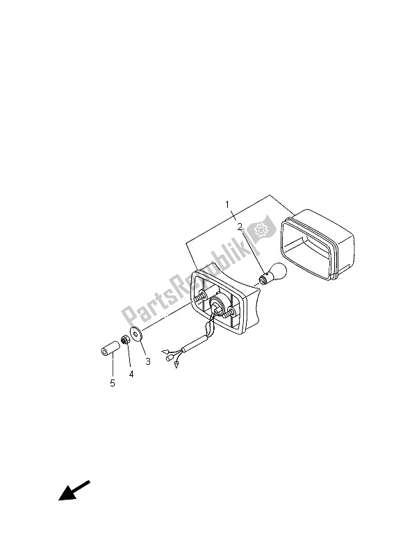 Tutte le parti per il Fanale Posteriore del Yamaha YFM 700 GPD Grizzly 4X4 2013