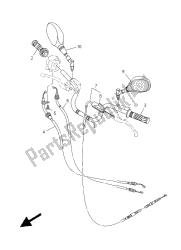 manija de dirección y cable