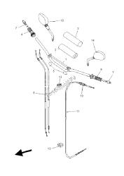 stuurhendel en kabel