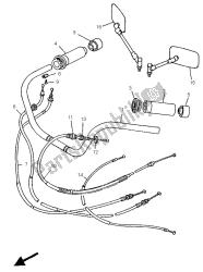 manija de dirección y cable