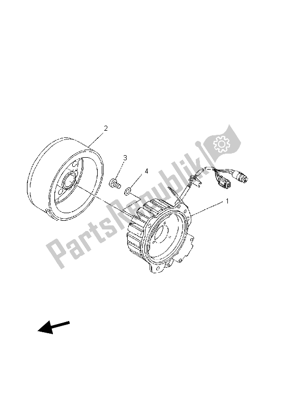 Todas las partes para Generador de Yamaha YFM 250 Bear Tracker 2X4 2001