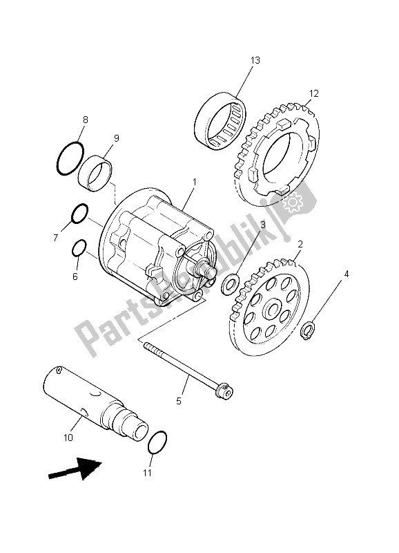 Tutte le parti per il Pompa Dell'olio del Yamaha XJR 1300 2006