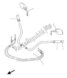 uchwyt kierownicy i kabel