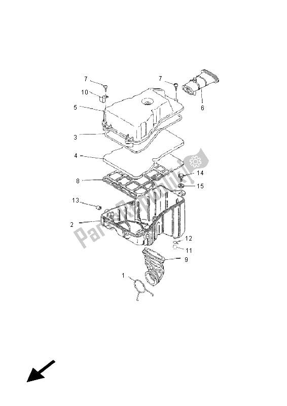 All parts for the Intake of the Yamaha TZR 50 2011