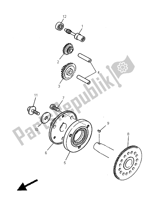 Toutes les pièces pour le Embrayage De Démarrage du Yamaha YZF 600R Thundercat 2000