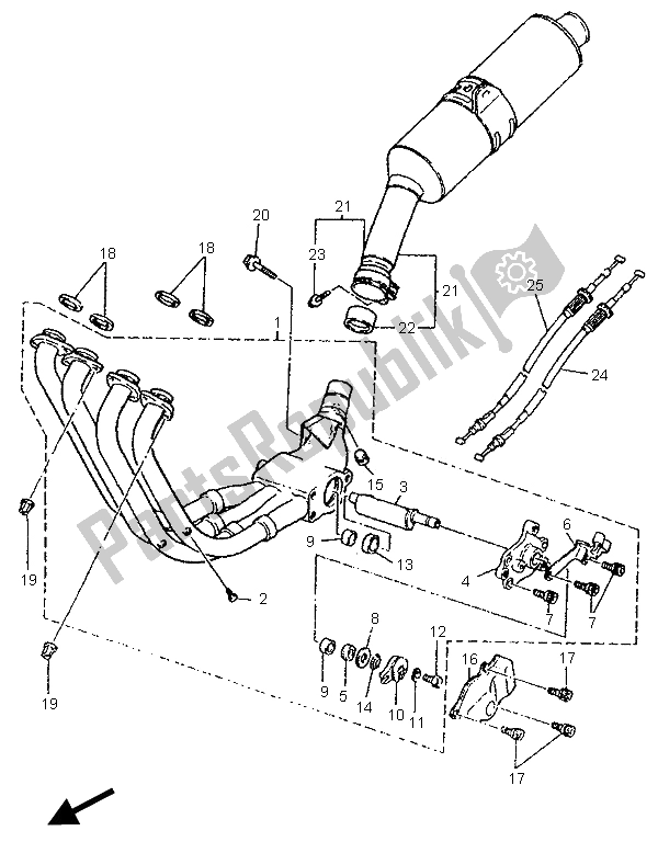 Todas las partes para Cansada de Yamaha YZF 750 SP 1996