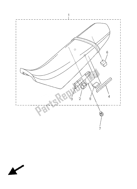 Tutte le parti per il Posto A Sedere del Yamaha WR 250R 2013