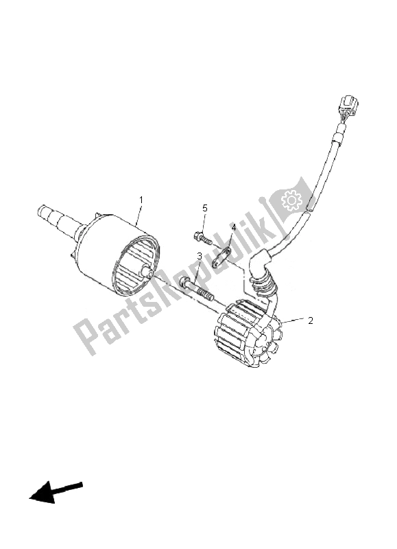 Toutes les pièces pour le Générateur du Yamaha FZ1 SA Fazer 1000 2007