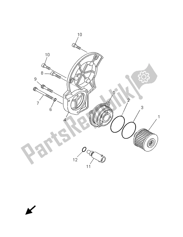 Todas las partes para Limpiador De Aceite de Yamaha BT 1100 Bulldog 2005