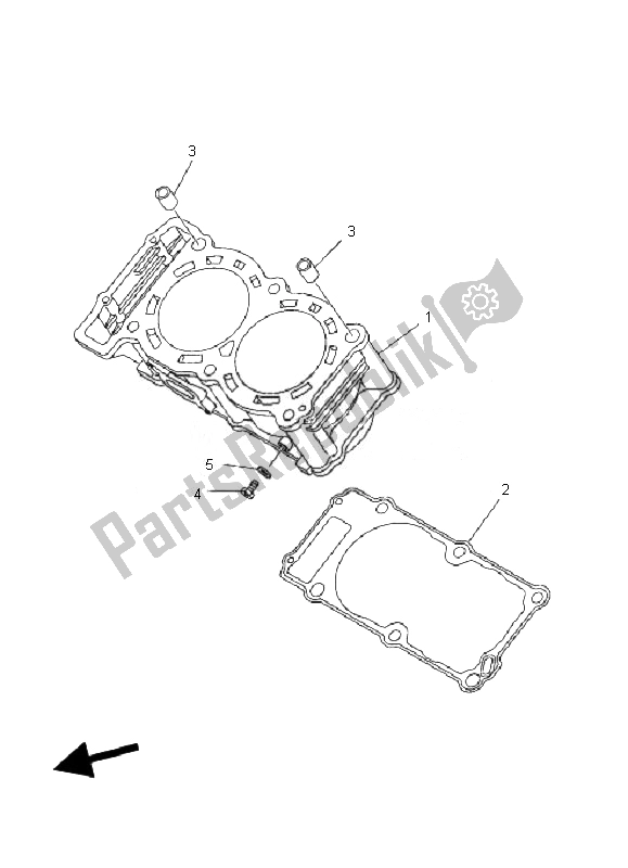 Tutte le parti per il Cilindro del Yamaha TDM 900 2007