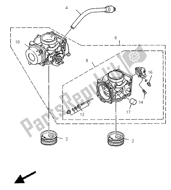 Toutes les pièces pour le Carburateur Alternatif (ch) du Yamaha XTZ 750 Super Tenere 1995