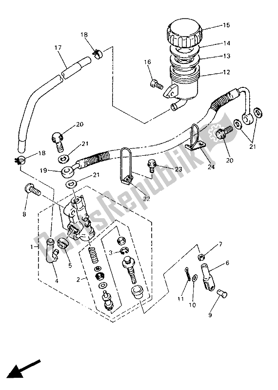 Toutes les pièces pour le Phare du Yamaha XJ 900 1986