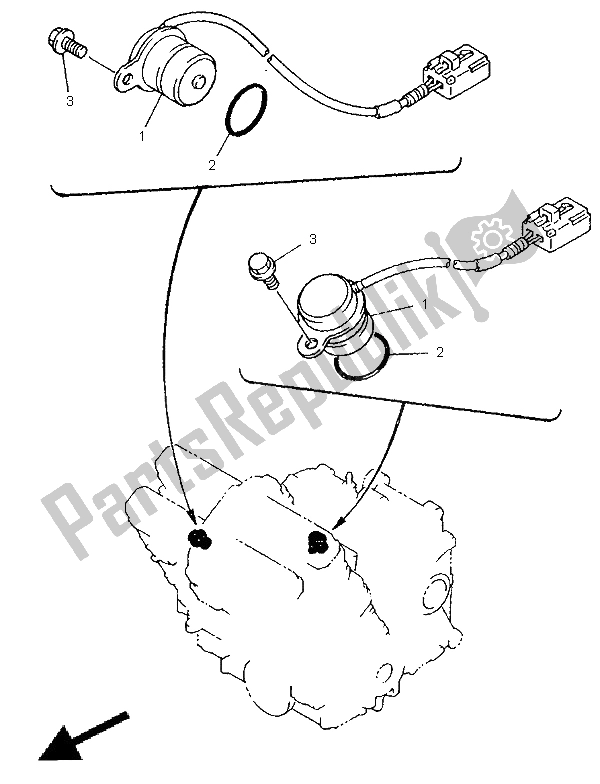 Todas as partes de Pegar Bobina E Regulador do Yamaha GTS 1000 1998