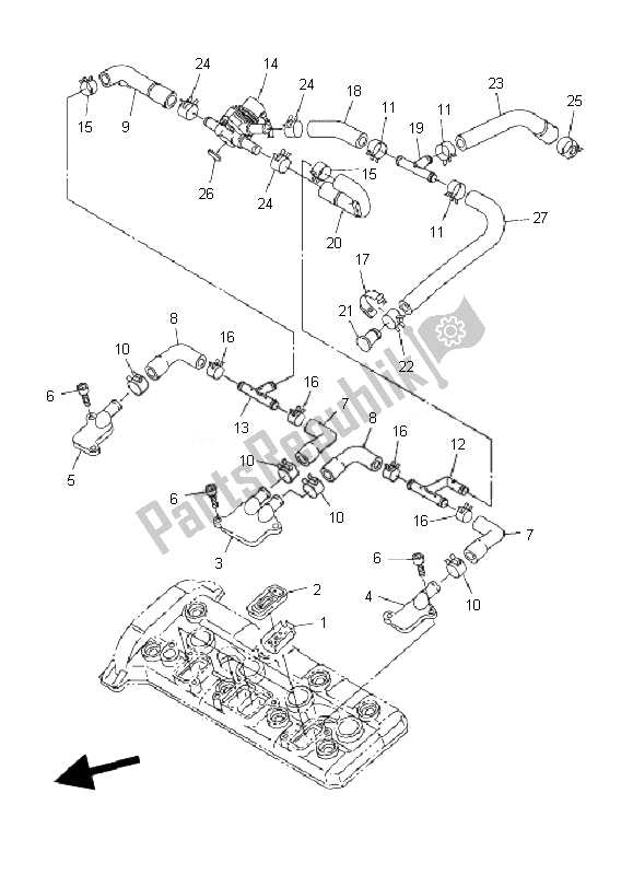 Wszystkie części do System Zasysania Powietrza Yamaha FJR 1300A 2007