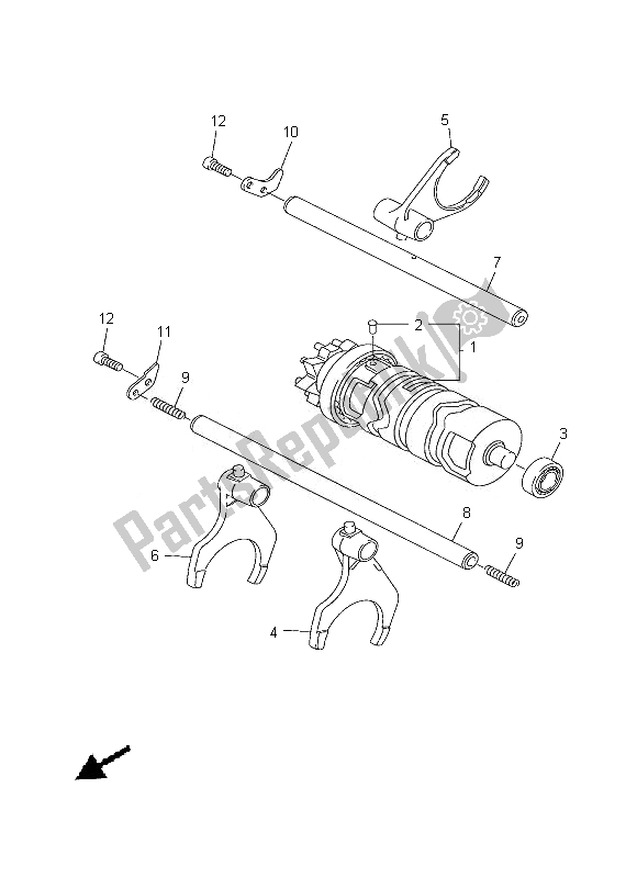 Tutte le parti per il Camma Cambio E Forcella del Yamaha FZ8 N 800 2013