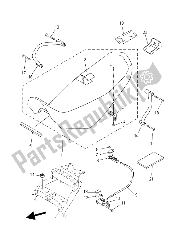 Tutte le parti per il Posto A Sedere del Yamaha XT 660X 2006