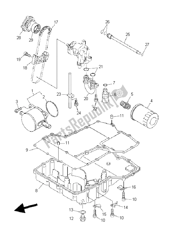 Tutte le parti per il Radiatore Dell'olio del Yamaha FJR 1300 AS 2006