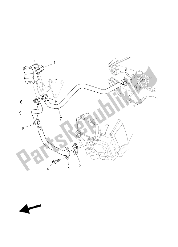 Tutte le parti per il Sistema Di Induzione Dell'aria del Yamaha MT 03 25 KW 660 2006